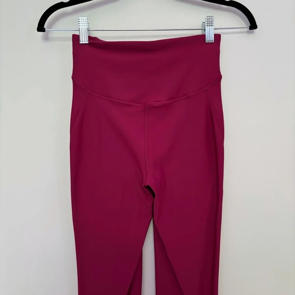 Lululemon Base Pace Fleece Leggings Tights High Rise 28" Wild Berry Hot Pink 4 - Picture 5 of 9